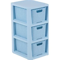 Regał z 3 koszykami Rattan BRANQ