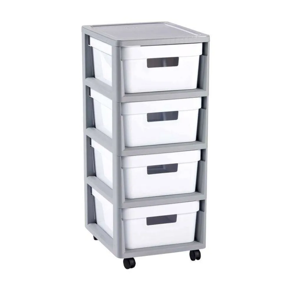Regał z 4 szufladami Infinity 30 x 36 x 69 cm CURVER