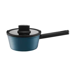 Rondel z pokrywą z powłoką Qualum Basic Azzurro 18 cm AMBITION