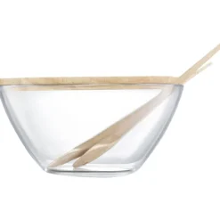 Salaterka Natural z pokrywą i sztućcami 23 cm AMBITION