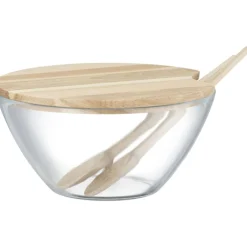 Salaterka Natural z pokrywą i sztućcami 23 cm AMBITION