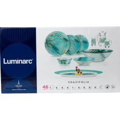 Serwis obiadowy dla 6 osób Crazifolia Simply 46-elementowy LUMINARC
