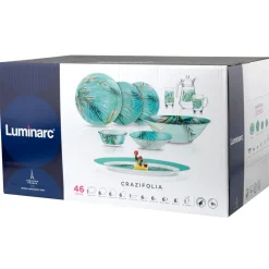 Serwis obiadowy dla 6 osób Crazifolia Simply 46-elementowy LUMINARC