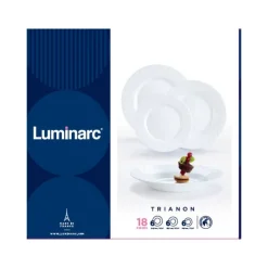Serwis obiadowy dla 6 osób Trianon 18-elementowy LUMINARC