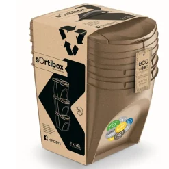 Zestaw koszy do segregacji Sortibox Eco Wood KEDEN