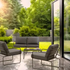 Zestaw mebli ogrodowych Nefryt z tkaniną hydrofobową PATIO