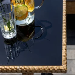 Zestaw mebli ogrodowych z technorattanu Julie beżowy PATIO