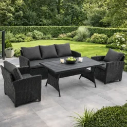 Zestaw mebli ogrodowych z technorattanu Micheline PATIO