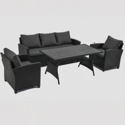 Zestaw mebli ogrodowych z technorattanu Micheline PATIO