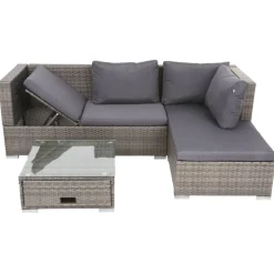 Zestaw mebli ogrodowych z technorattanu Liliane PATIO
