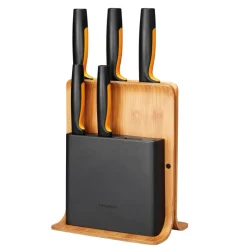 Zestaw 5 noży w bloku bambusowym Functional Form FISKARS