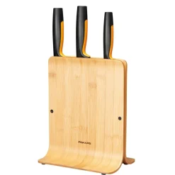 Zestaw 3 noży w bloku bambusowym Functional Form FISKARS