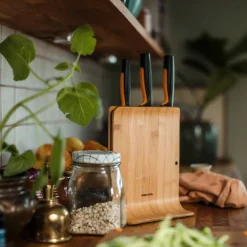 Zestaw 3 noży w bloku bambusowym Functional Form FISKARS