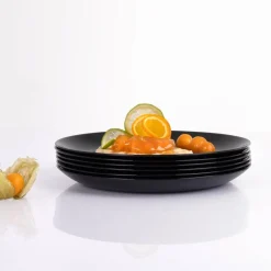 Zestaw talerzy deserowych na 6 osób Diwali 19 cm czarny LUMINARC